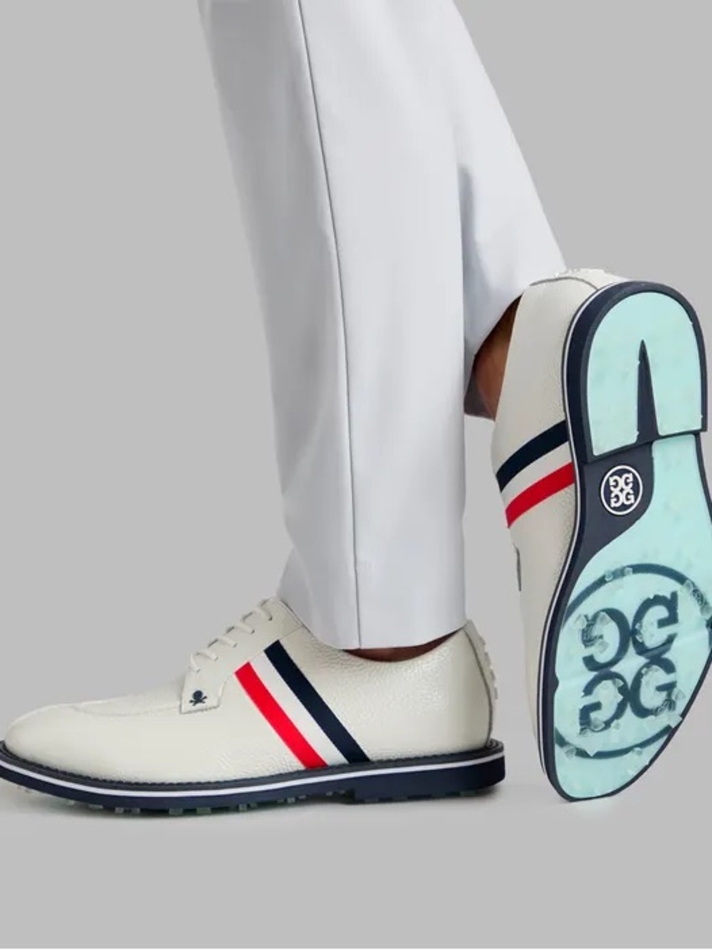 G/Fore G4 Grosgrain Gallivanter Golf Shoe Sneaker US 11 USA White Red
